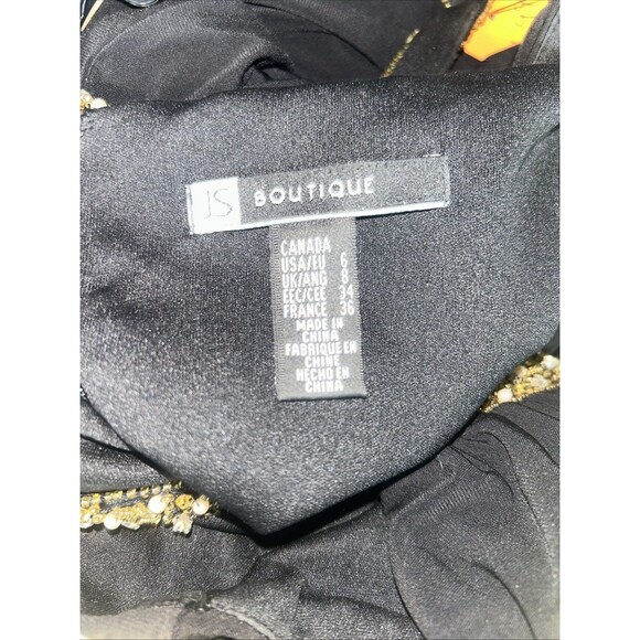 Women’s JS Boutique Vintage Beaded Gown Sz 6, New With Tags - Picture 8 of 8